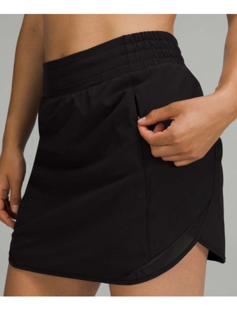 NWT Lululemon Hotty Hot High Rise Skirt Long Black